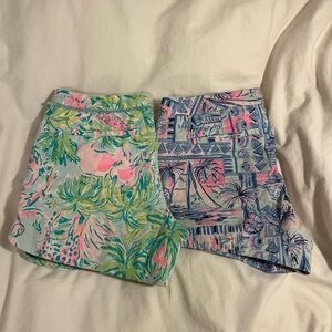 Lilly Pulitzer Tropical Print Shorts Set